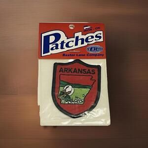 Vintage Patch Arkansas & Lone Star State  Travel Souvenir Brand New